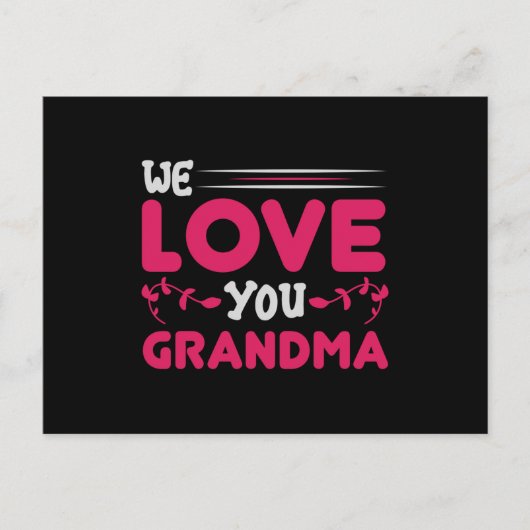 Moederdag - We houden van je oma Briefkaart (Voorkant)