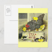 Moederdag: We houden van mama! Briefkaart (Voorkant / Achterkant)