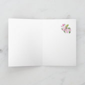 Moederdag Welsh Groet Roze Appelbloesem Kaart (Binnen)