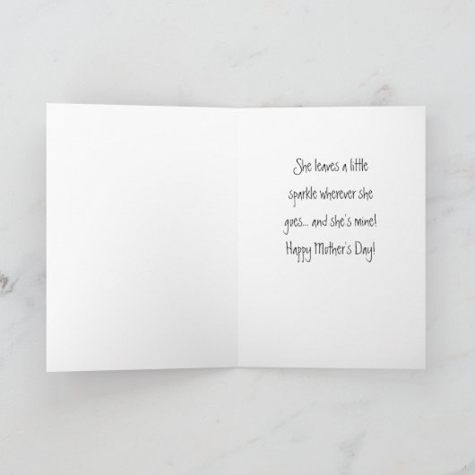 Moederdag Wenskaart Bedankkaart (Binnen)