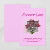 Moederdag Wenskaart Bedankkaart (Voorkant / Achterkant)