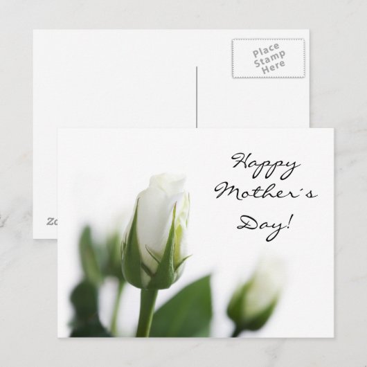 Moederdag wenskaart briefkaart (Voorkant / Achterkant)