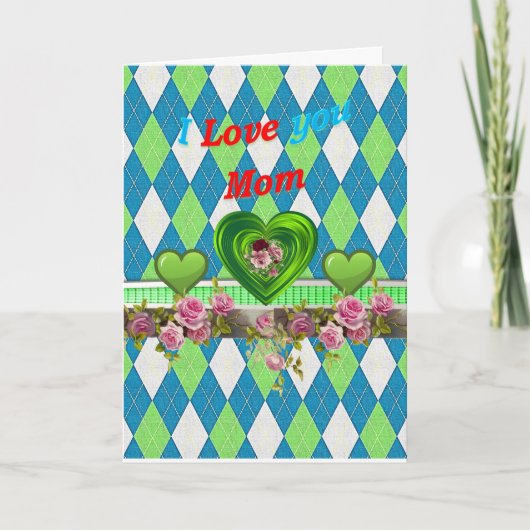 Moederdag Wenskaart Feestdagen Kaart (Voorkant)