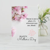 Moederdag wenskaart feestdagenkaart (Staand voorkant)