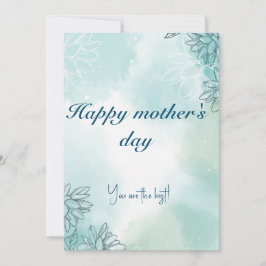 Moederdag wenskaart feestdagenkaart