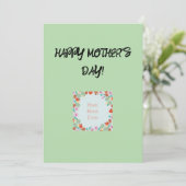 Moederdag wenskaart feestdagenkaart (Staand voorkant)