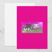 Moederdag wenskaart feestdagenkaart (Voorkant / Achterkant)