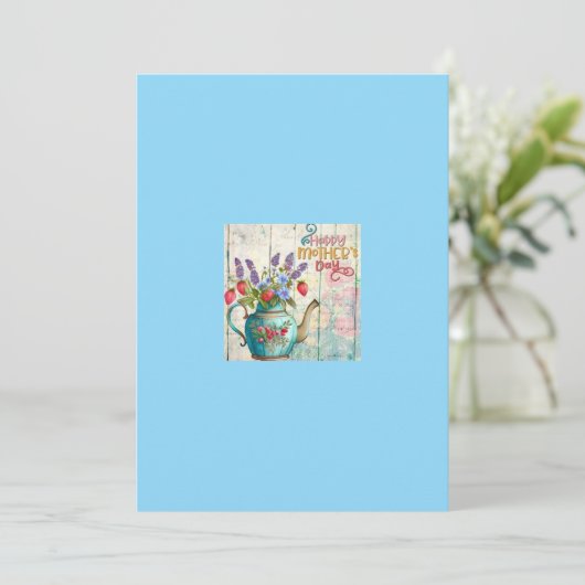 Moederdag wenskaart feestdagenkaart (Staand voorkant)