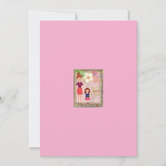 Moederdag wenskaart feestdagenkaart (Voorkant)