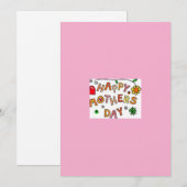 Moederdag wenskaart feestdagenkaart (Voorkant / Achterkant)