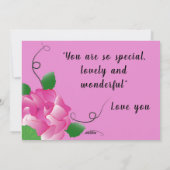 Moederdag Wenskaart Feestdagenkaart (Achterkant)