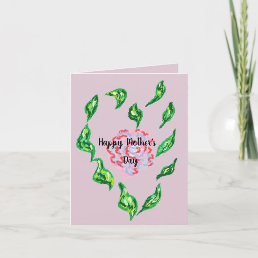 Moederdag wenskaart kaart (Voorkant)