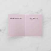 Moederdag wenskaart kaart (Binnen)