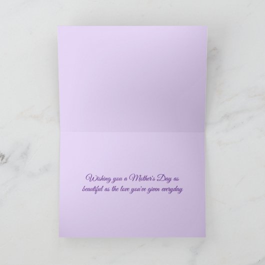 Moederdag Wenskaart Kaart (Binnen)