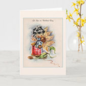 Moederdag Wenskaart Kaart (Gele Bloem)