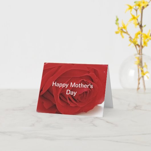 Moederdag Wenskaart Kaart (Gele Bloem)