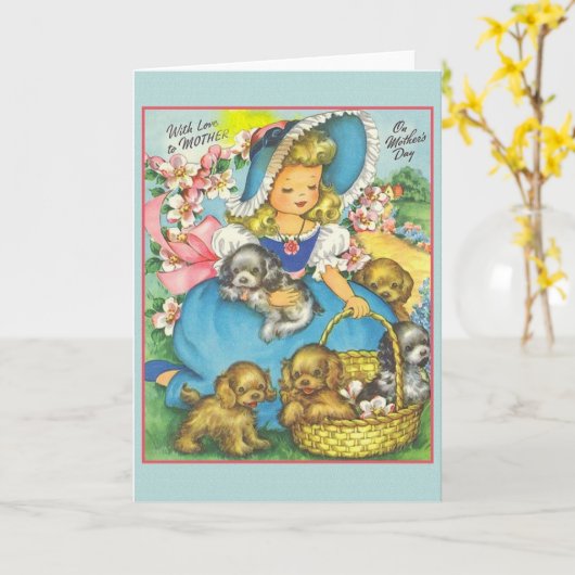  Moederdag Wenskaart Kaart (Gele Bloem)