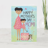 Moederdag Wenskaart Kaart (Voorkant)