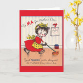  Moederdag Wenskaart Kaart (Gele Bloem)