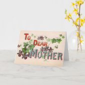 Moederdag Wenskaart Kaart (Gele Bloem)