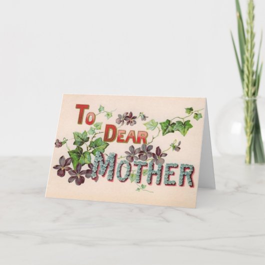 Moederdag Wenskaart Kaart (Voorkant)