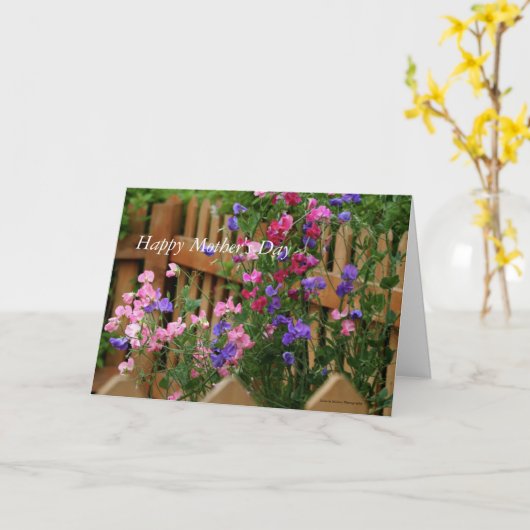 Moederdag wenskaart kaart (Gele Bloem)