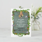 Moederdag wenskaart kaart (Staand voorkant)