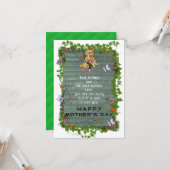 Moederdag wenskaart kaart (Voorkant / Achterkant in situ)