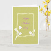 Moederdag wenskaart kaart (Gele Bloem)