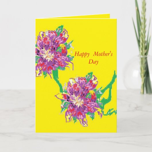 Moederdag Wenskaart Kaart (Voorkant)