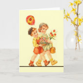  Moederdag Wenskaart Kaart (Gele Bloem)