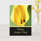 Moederdag Wenskaart Kaart (Gele Bloem)