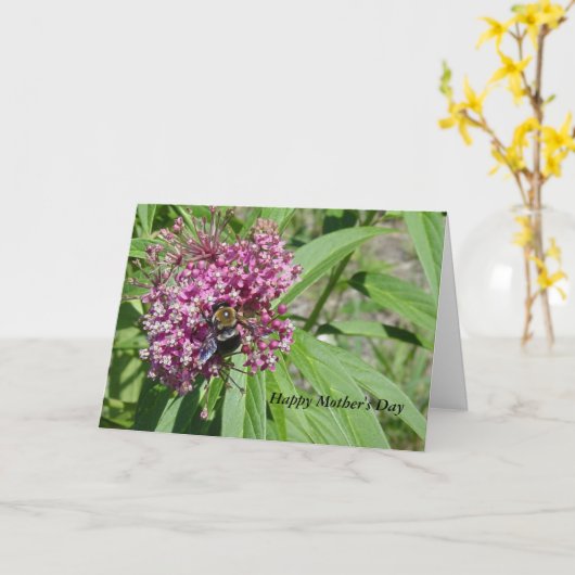 Moederdag Wenskaart Kaart (Gele Bloem)