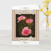 Moederdag Wenskaart Kaart (Gele Bloem)