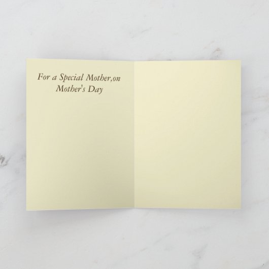 Moederdag Wenskaart Kaart (Binnen)