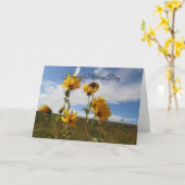 Moederdag wenskaart kaart (Gele Bloem)