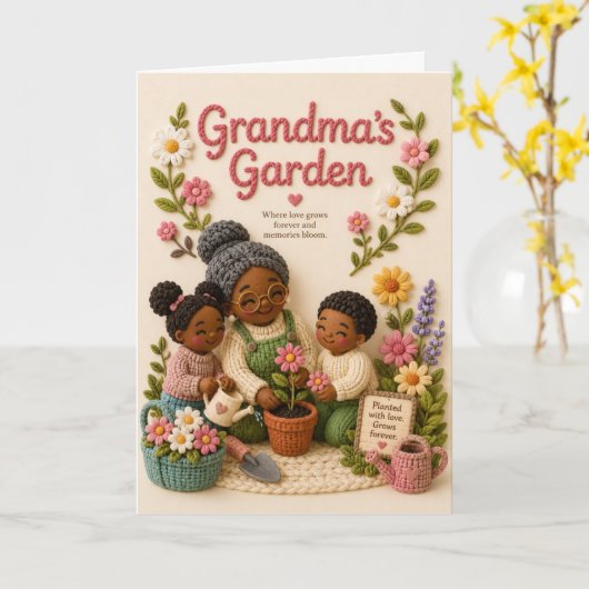 Moederdag wenskaart kaart (Gele Bloem)