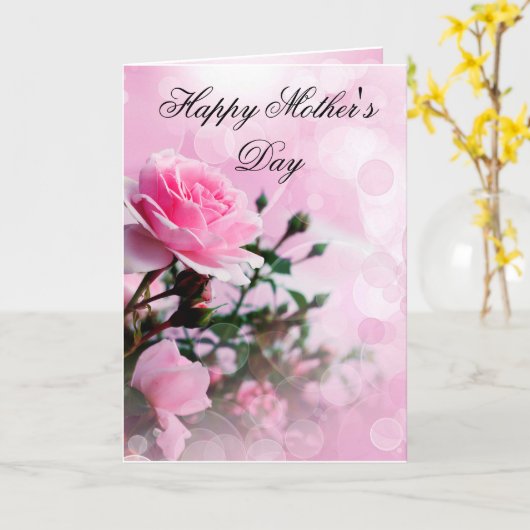 Moederdag Wenskaart Kaart (Gele Bloem)