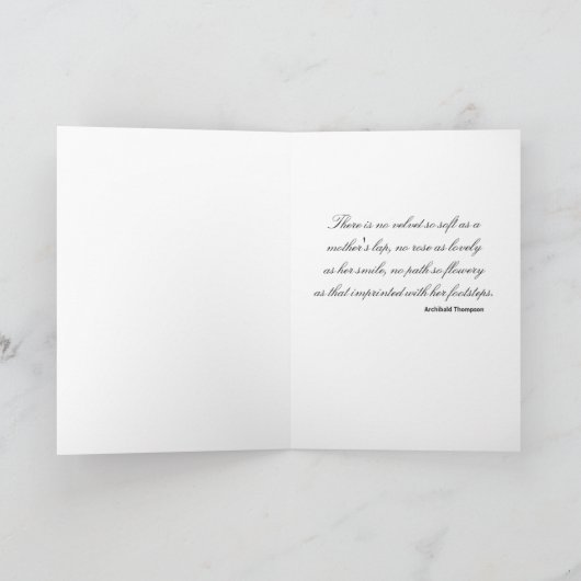 Moederdag wenskaart kaart (Binnen)