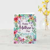 Moederdag wenskaart met Bijbeltekst Kaart (Gele Bloem)