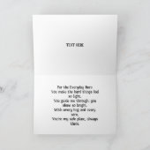 Moederdag Wenskaart met gedicht Bedankkaart (Binnen)