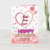 Moederdag Wenskaart met offerte Bedankkaart (Voorkant)