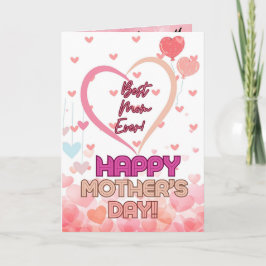 Moederdag Wenskaart met offerte Bedankkaart