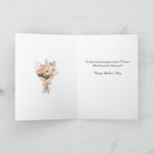 Moederdag wenskaart met wilde bloem kaart (Binnen)