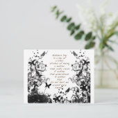 Moederdag wenst zwart misbruik briefkaart (Staand voorkant)