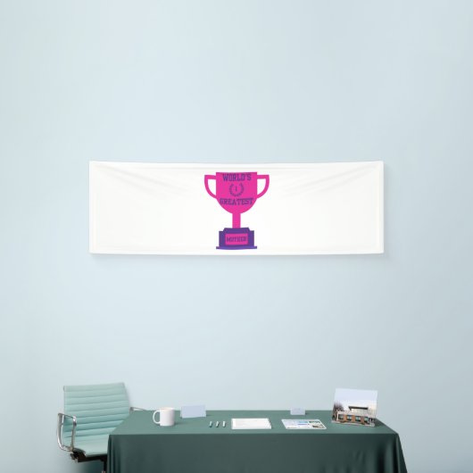 Moederdag Werelds Beste 2.5x8 Vinyl Banner (Beurs)