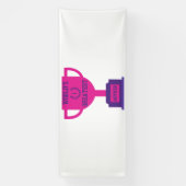 Moederdag Werelds Beste 4x10 Vinyl Banner (Verticaal)