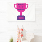 Moederdag Werelds Beste Moeder 4x6 Vinyl Banner (Insitu)