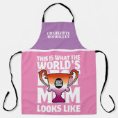 Moederdag Wereld's Beste Moeder Lesbische Vlag Kle Schort (Voorkant)