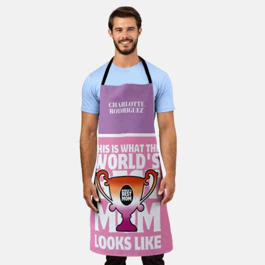 Moederdag Wereld's Beste Moeder Lesbische Vlag Kle Schort (Gedragen)